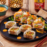 recette de Rouleaux de thon et de saumon épicés