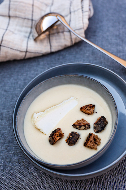 Velouté de salsifis au Pouligny