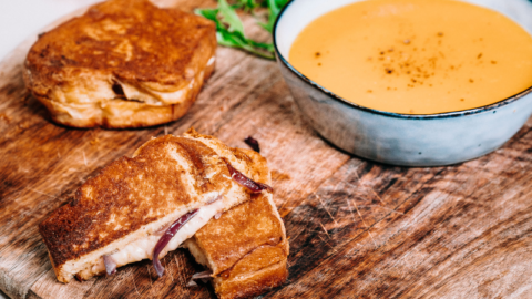 Brioche façon grilled cheese