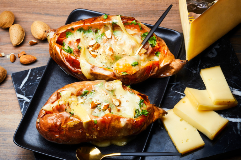 Patates douces au Raclette du Valais