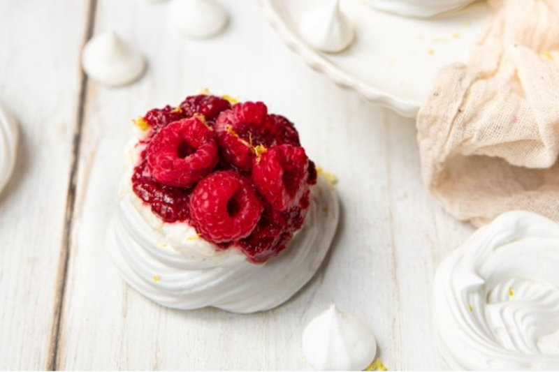 Mini pavlovas Framboise-Macaron