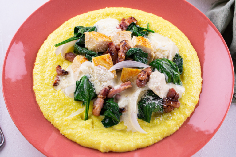 Poulet à la crème fumée au parmesan