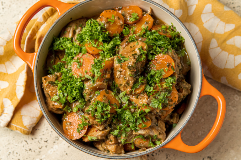 Mijoté de veau gremolata aux herbes