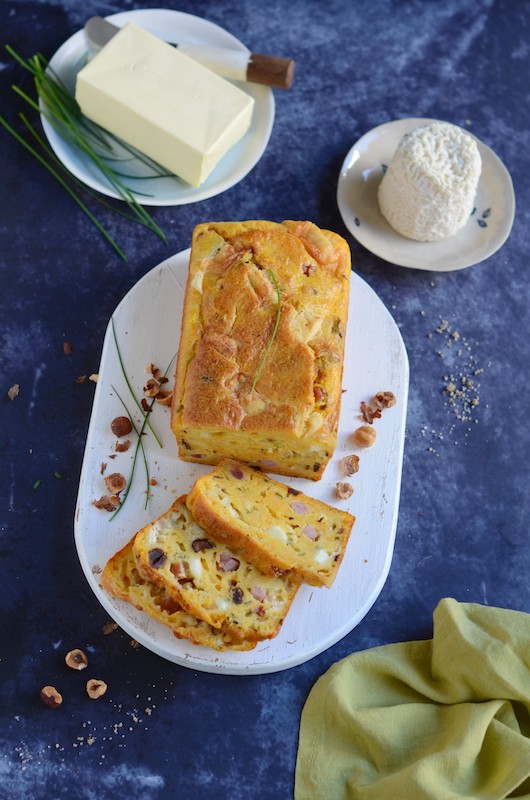 recette de Carrot cake salé au Chabichou