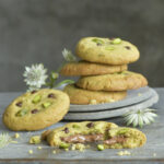 recette de Cookies au chocolat praliné et pistache