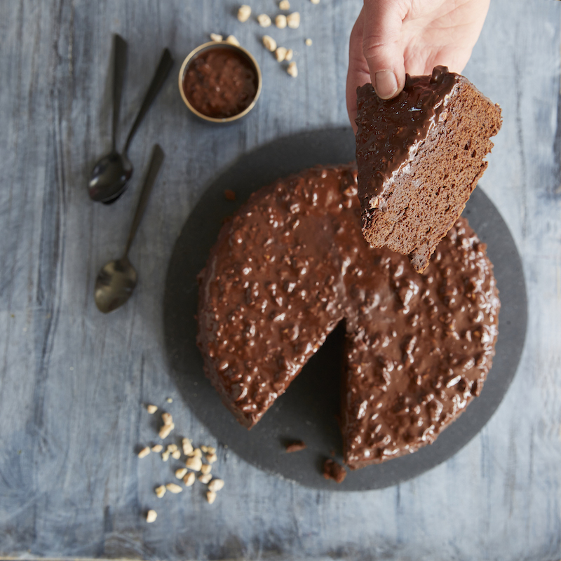 recette de Gâteau au chocolat glaçage rocher