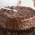 Gâteau au chocolat glaçage rocher
