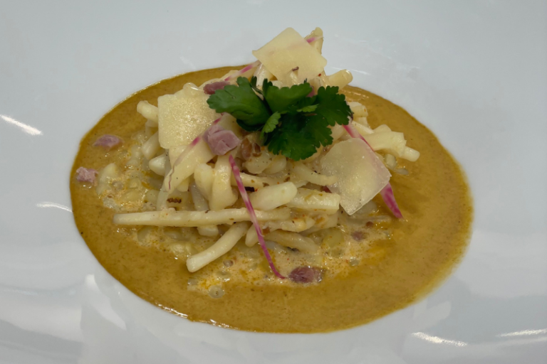 Calamars façon carbonara