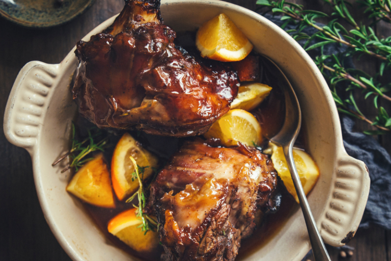 Souris d’agneau aux épices et à l’orange