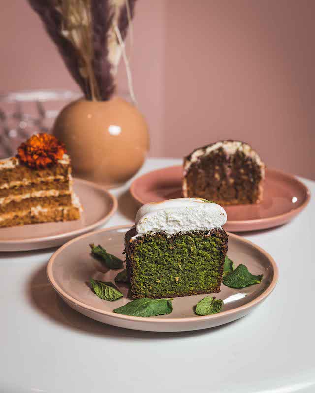 recette cake vert persil et menthe