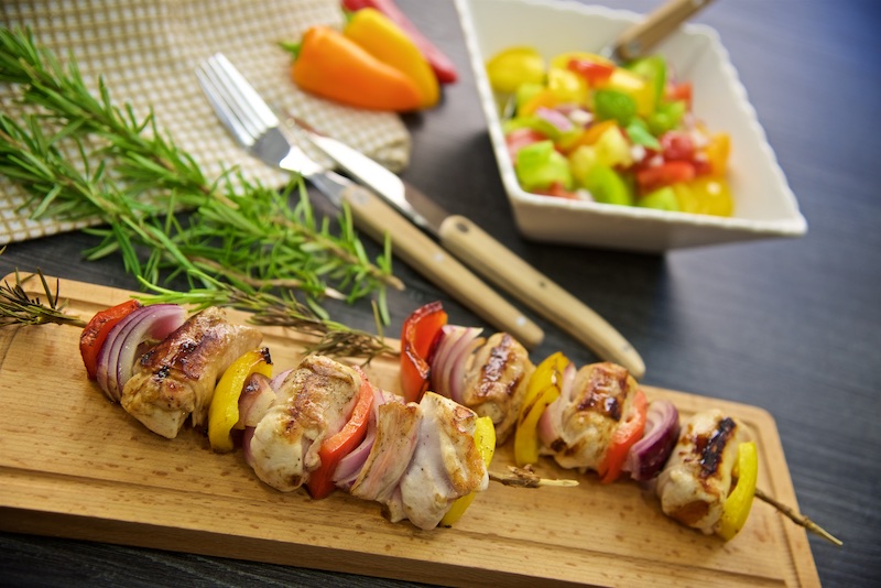 recette de Brochettes de lapin au romarin