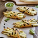 recette de Feuilletés aux asperges et au pesto de basilic