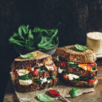 recette de Grilled cheese à la burrata fumée