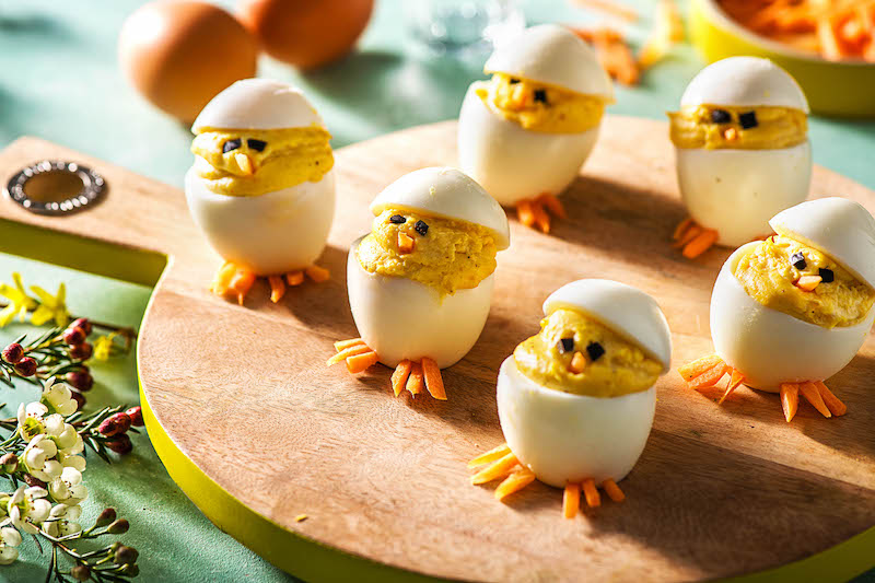 recette de Poussins mimosa