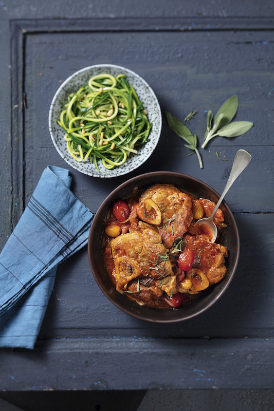 recette d'Osso bucco à la tomate et à la sauge