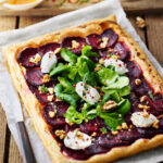 recette de Tarte au fromage frais aux betteraves