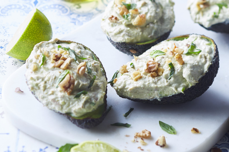 Avocat au thon et fromage frais