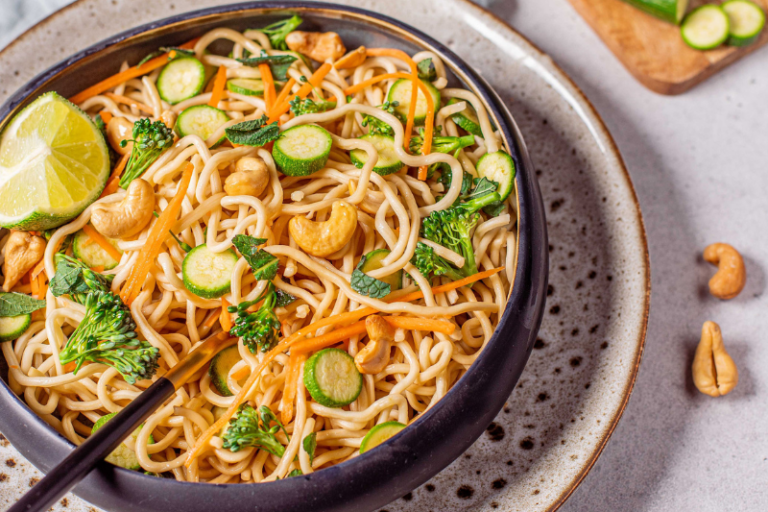 pad thaï aux bimis et courgettes