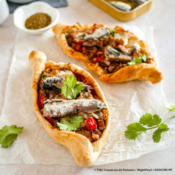 Pide turque aux sardines en conserve Kiss My Chef