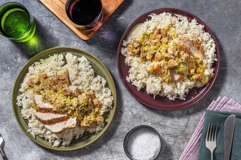 recette de Filets de poulet à la sauce forestière