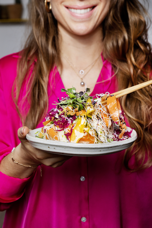 recette de Salade thaï au chou rouge