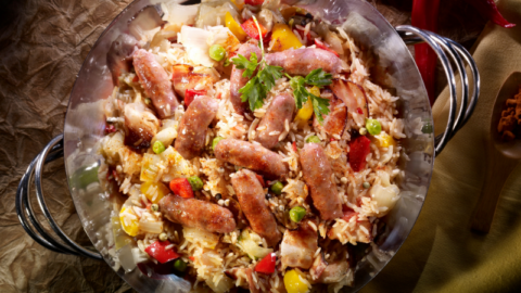 Jambalaya aux saucisses de veau