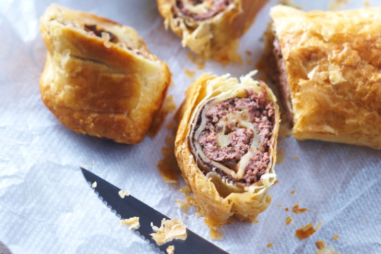 Petits feuilletés au steak haché