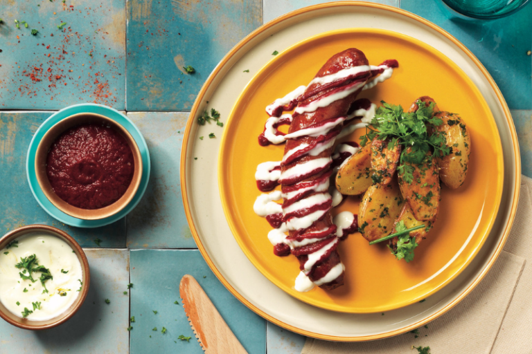 Montbéliard sauce barbecue de betterave