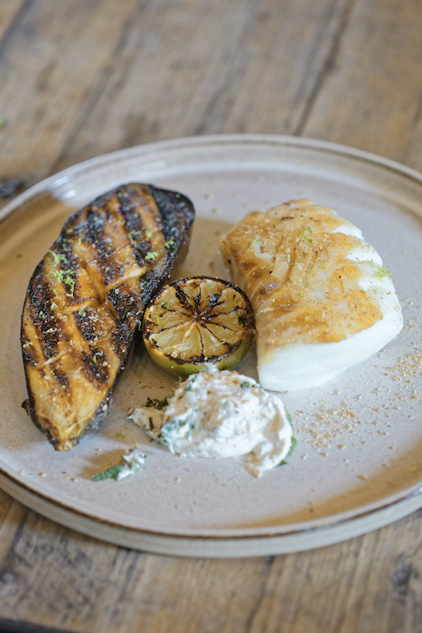 Pavé de cabillaud à la crème de tahini