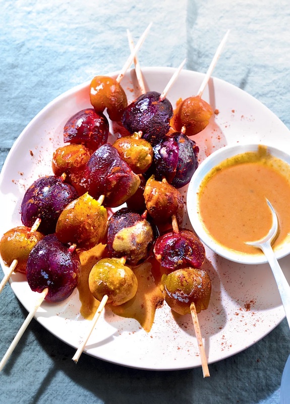 Brochettes de prunes