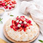 recette de Pavlova au nougat de Montélimar