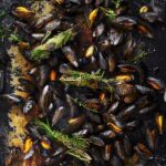 recette d'Eclade de moules au thym