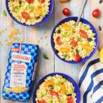 recette de Salade de coquillettes aux crudités