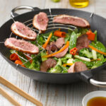 recette de Wok aux émincés de magret