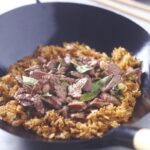 recette de Riz frit au boeuf