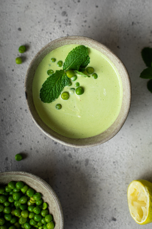 recette de Velouté frais de petits pois