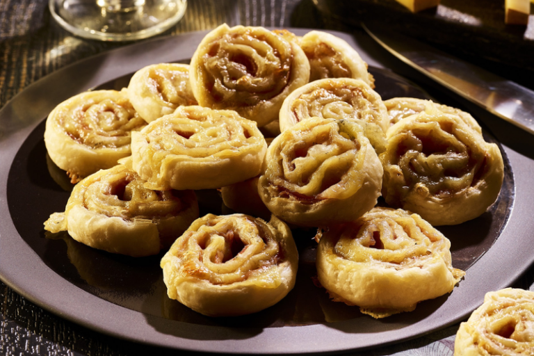 Feuilletés escargots au Morbier et au jambon