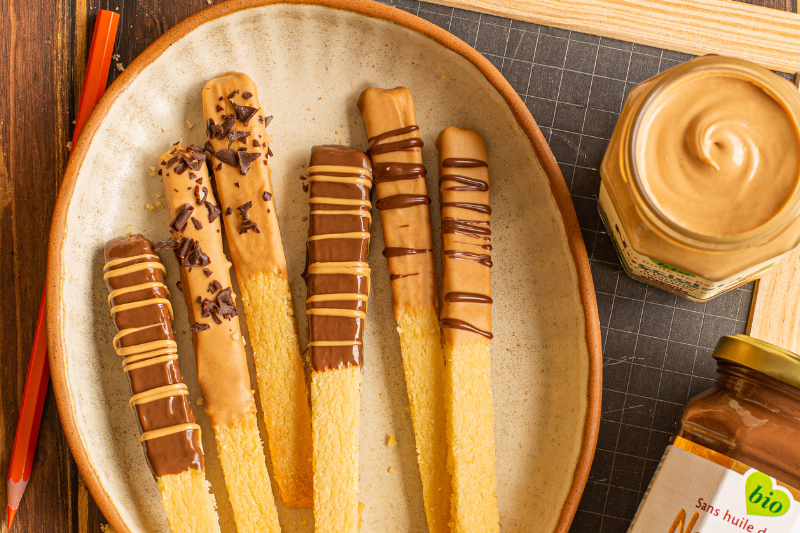 Shortbread sticks à la Nocciolata