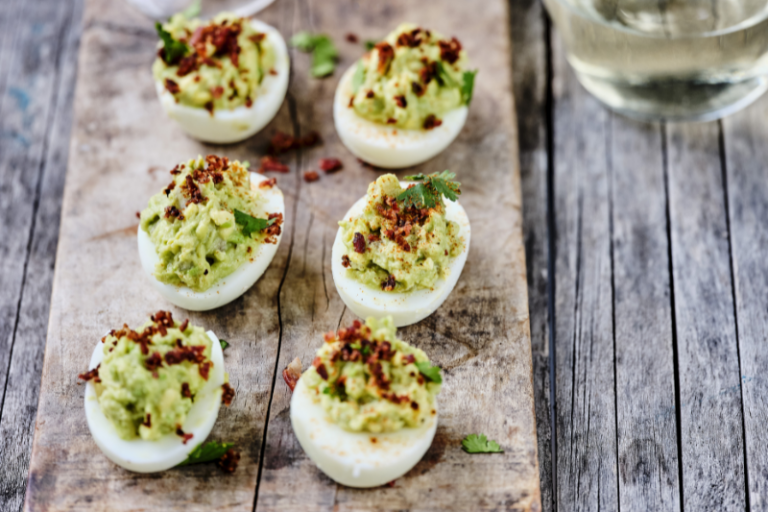 Oeufs mimosa au guacamole