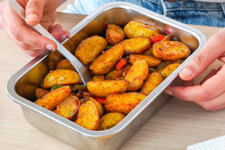 Pommes de terre et poivrons rôtis