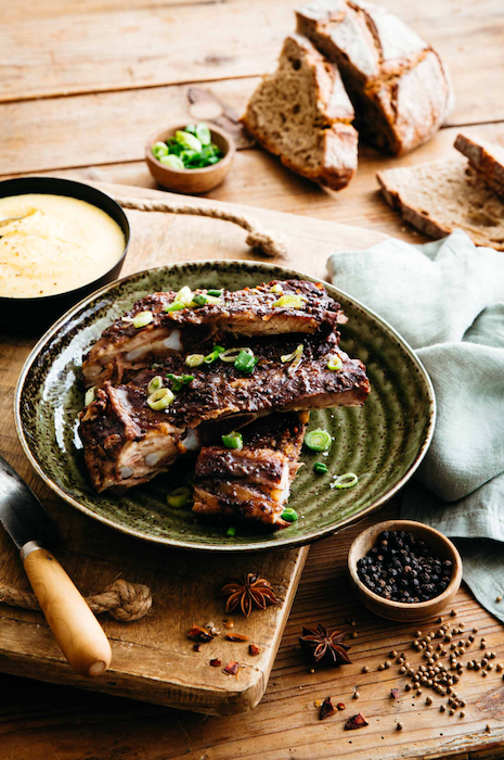 Ribs de porc confits aux épices