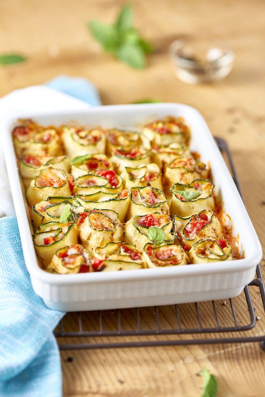 recette de Rouleaux de courgettes à la tomate