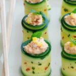 recette de Makis de courgettes au saumon