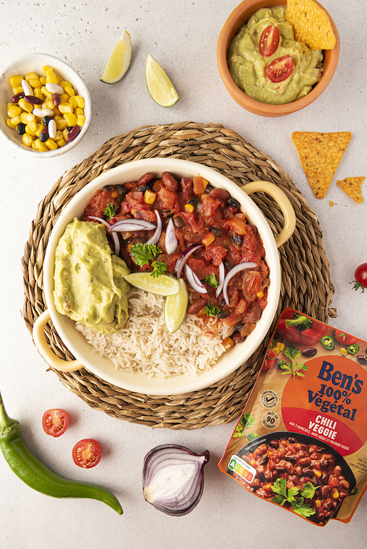 recette de Bowl chili veggie