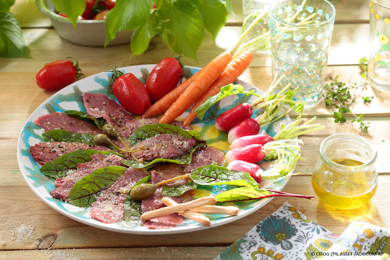 recette de Carpaccio de magret de canard