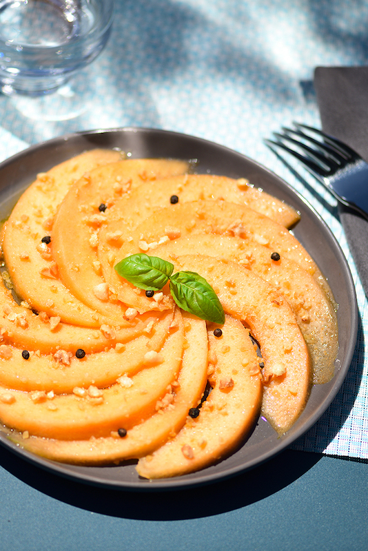 recette de Carpaccio de melon