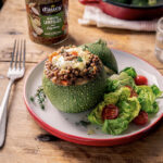 recette de Courgettes farcies aux lentilles et au chèvre