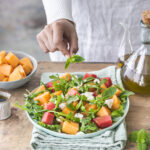 recette de Salade aux melon et pastèque à la feta