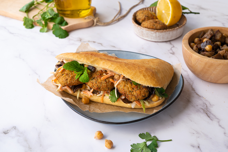 recette de Pains kebab aux falafels