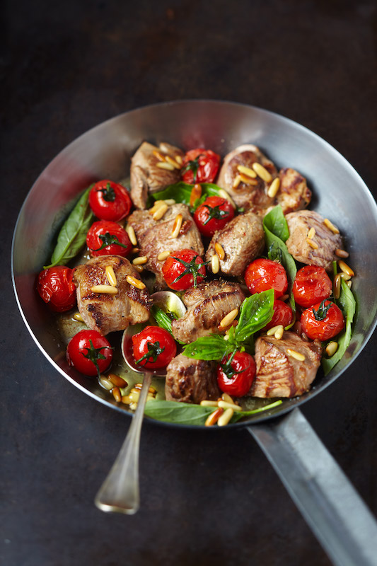 recette de Poêlée d’agneau aux tomates cerises